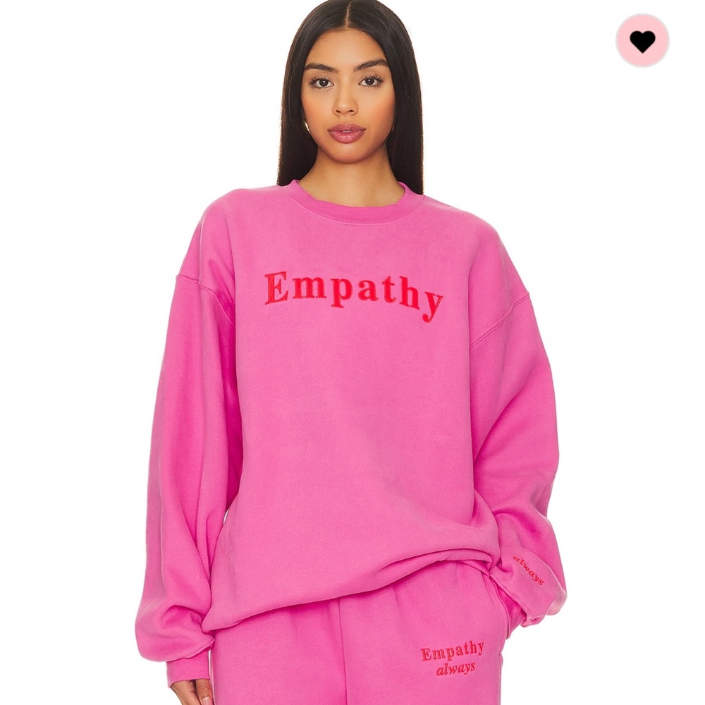Revolve The Mayfair Group: Empathy Always Crewneck in Pink